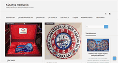 Desktop Screenshot of kutahyahediyelik.com